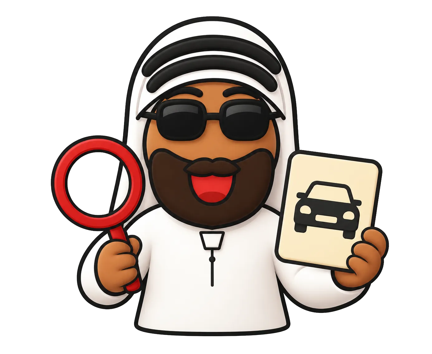 Vehicle search guide character
